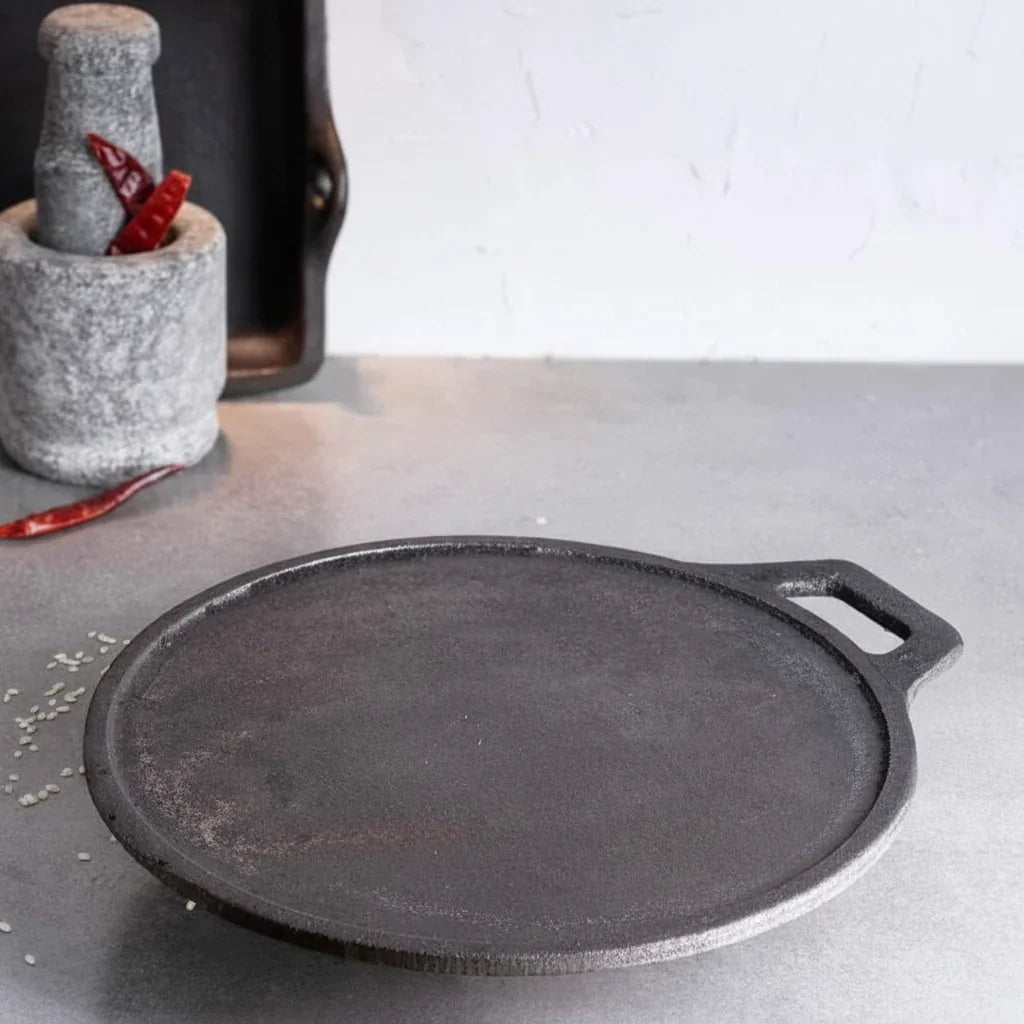 Cast Iron Dosa Tawa Pan Dosa Kallu Induction Friendly