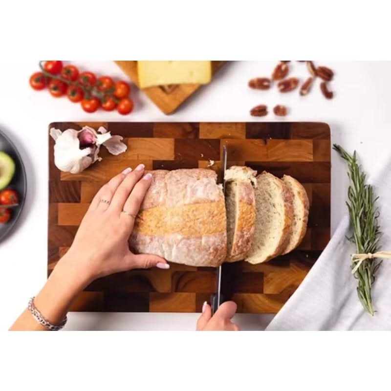Premium Double-Sided Acacia Wood Chopping Board β Splicing Design, Water Drainage, and Damp-Proof for Modern Kitchens