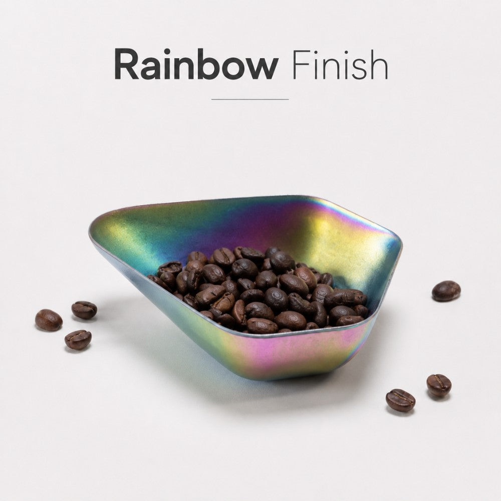 Stainless Steel Coffee Bean Dosing Dish Rainbow