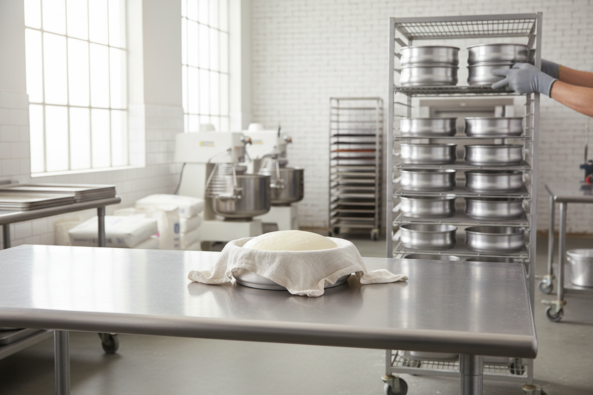 Stackable Aluminium Round Dough Pan 1.4L