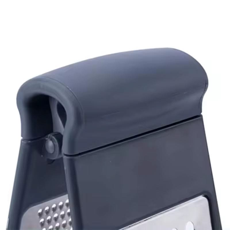 Modern Multifunctional Space-Saving Vertical Foldable Stainless Steel Grater—Double-Sided Design for Fine Grating of Cheese, Vegetables, and Fruit