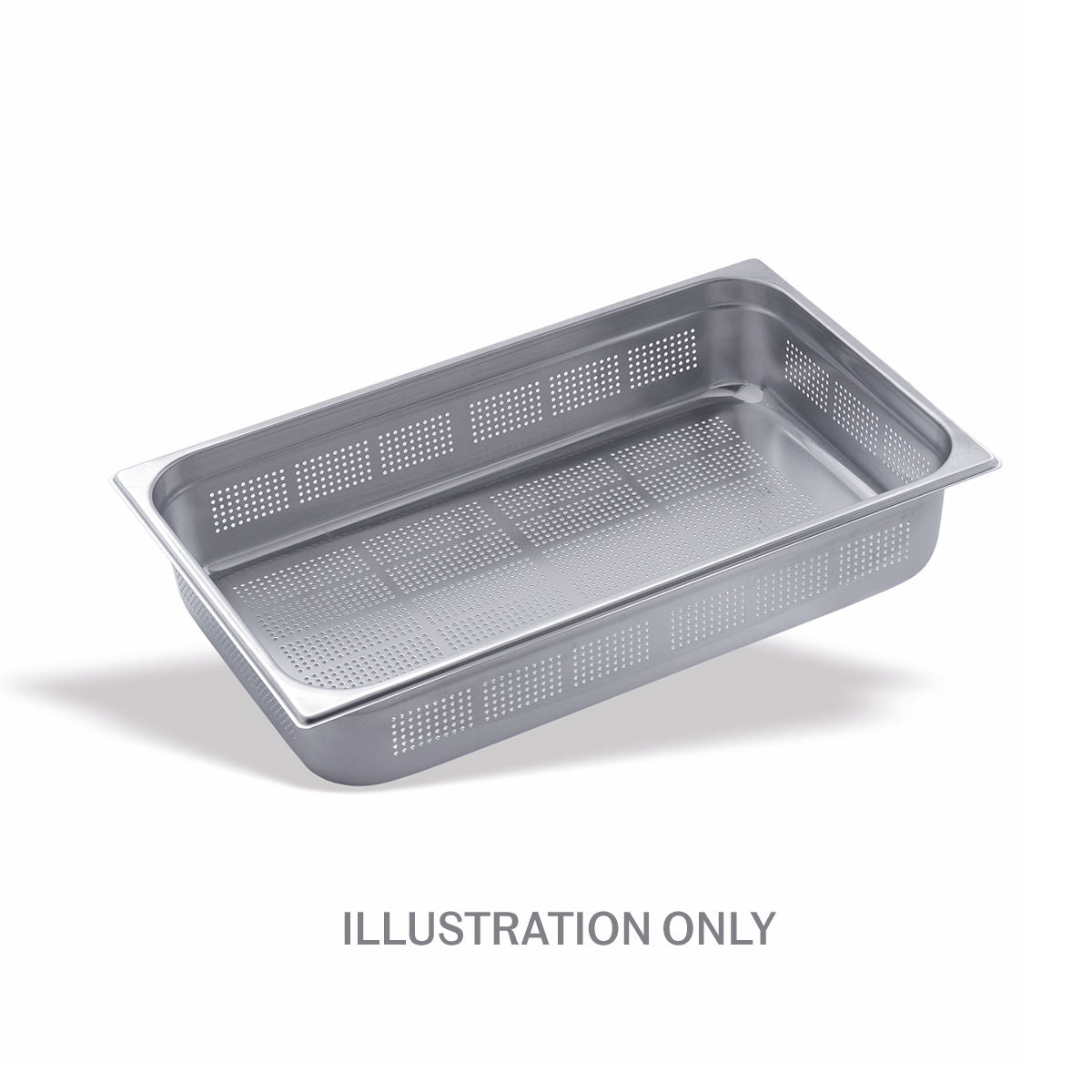 40mm Deep 1/1 Stainless Steel Perforated Gastronorm
