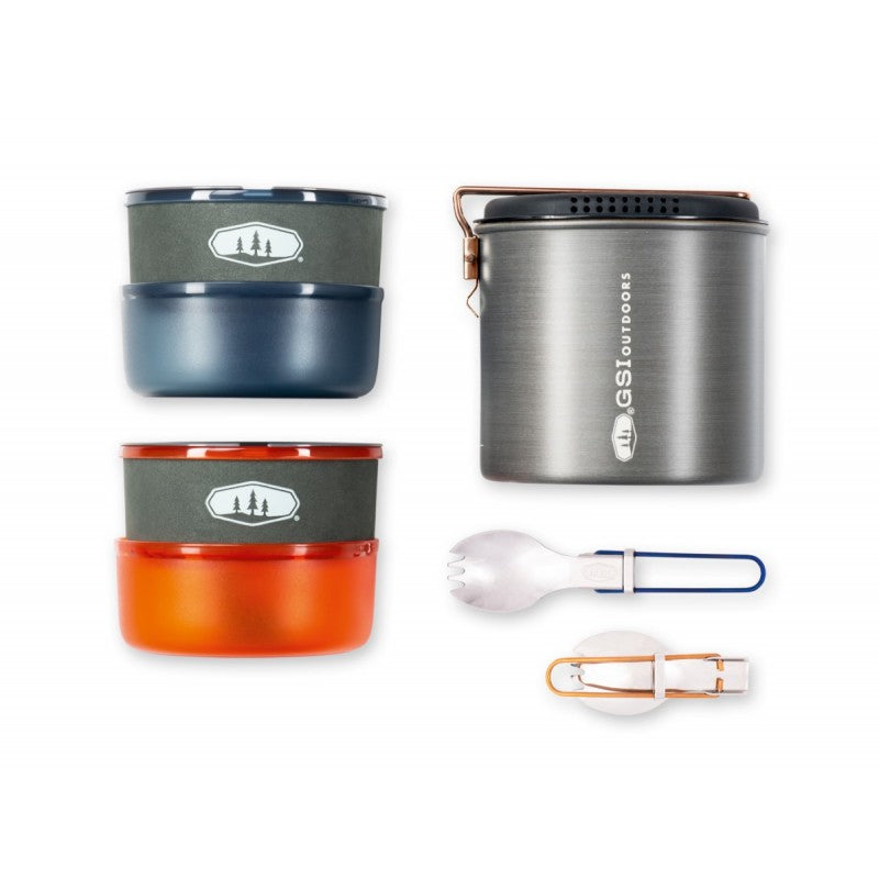 Aluminium Camping Cooking Set with Tableware
