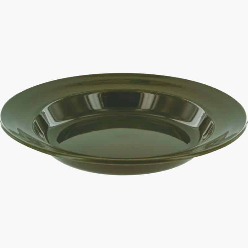 22cm Deep Plate in Olive