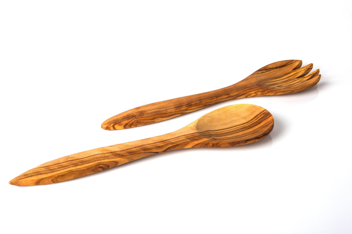 Olive Wood Salad Server 30 cm