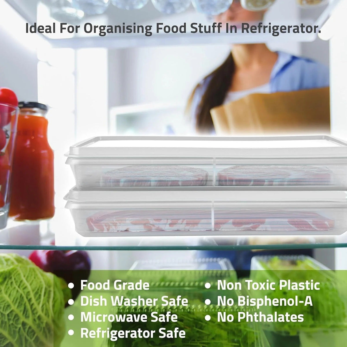 Rectangular Airtight BPA-Free Container 3.5 L