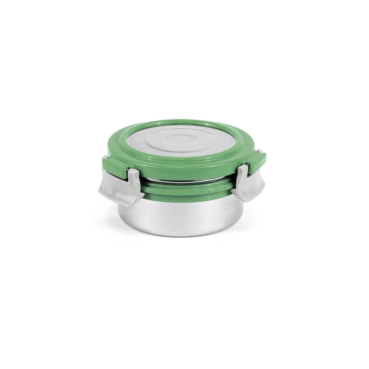 Mini Steel Container with Steel Lid 140 ml Green