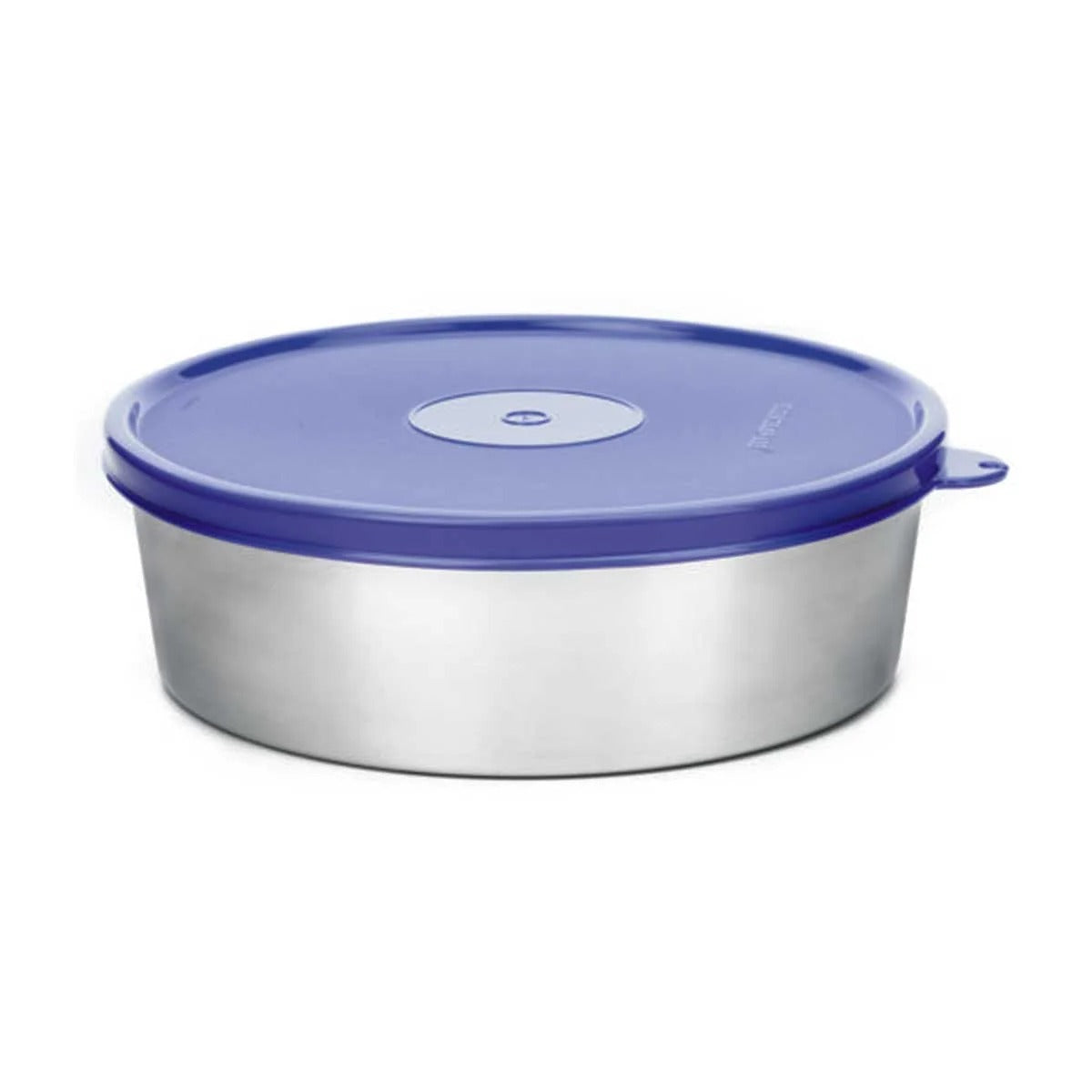 Classic Round Steel Small Airtight Container Vioet
