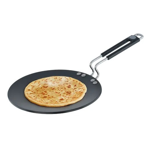 Hard Anodised Plus Gas & Induction Compatible Roti Tawa 26.5 cm (Black)