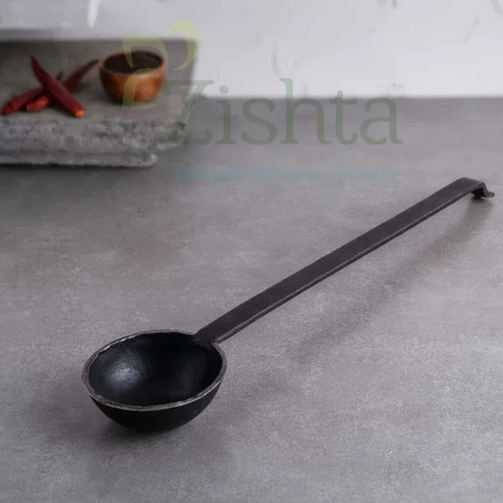 Iron Tadka Ladle Traditional Kitchen Tool