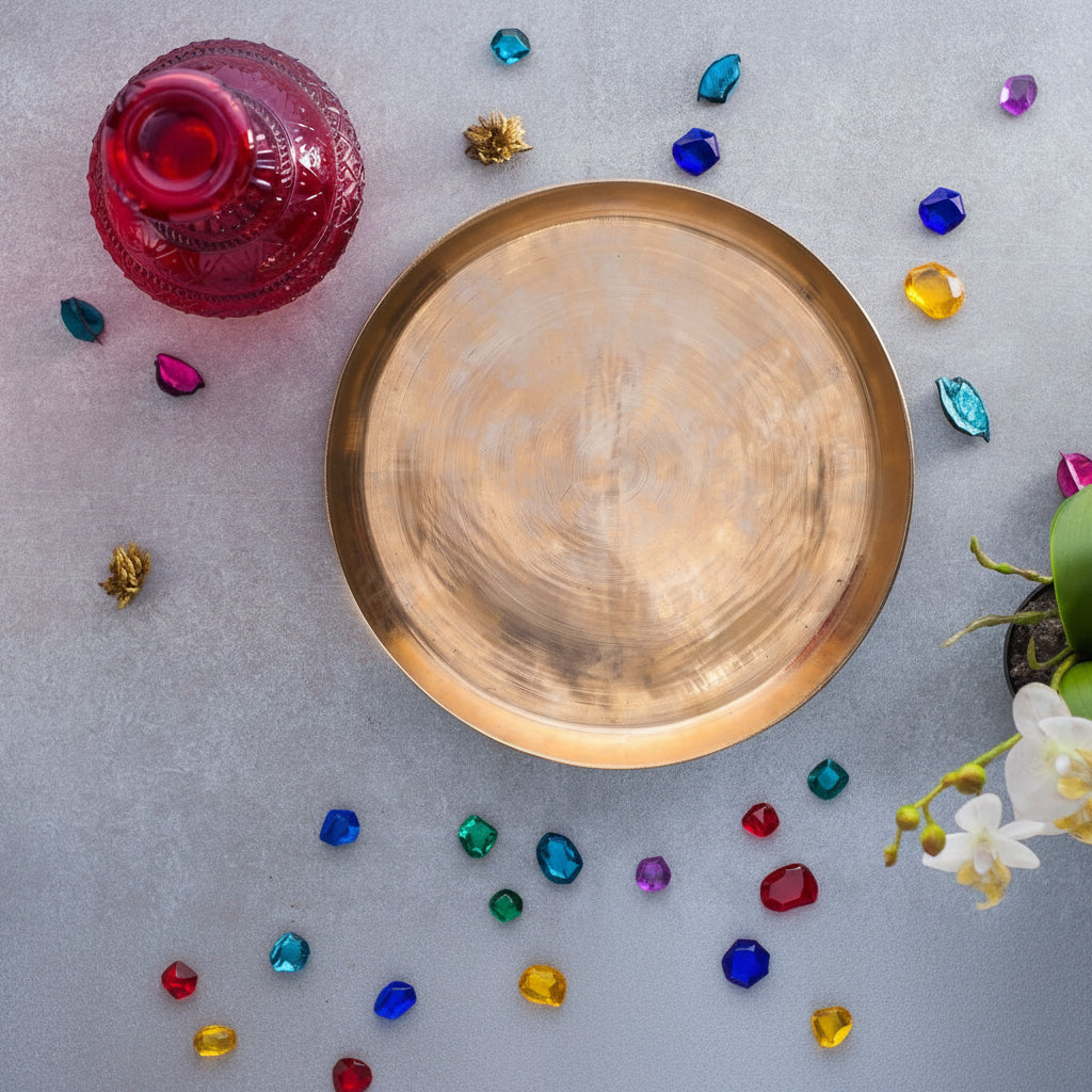 Kansa Bronze Handcrafted Dinner Plate