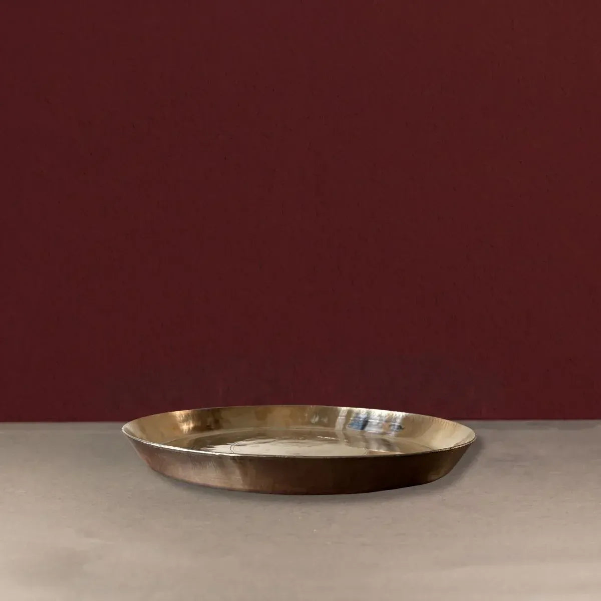 Kansa Thali Mridu Bronze Dinner Plate Handcrafted from West Bengal