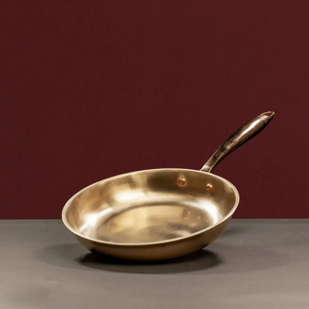 Kansa Tulsi Fry Pan Handcrafted Bronze Bell Metal Cookware