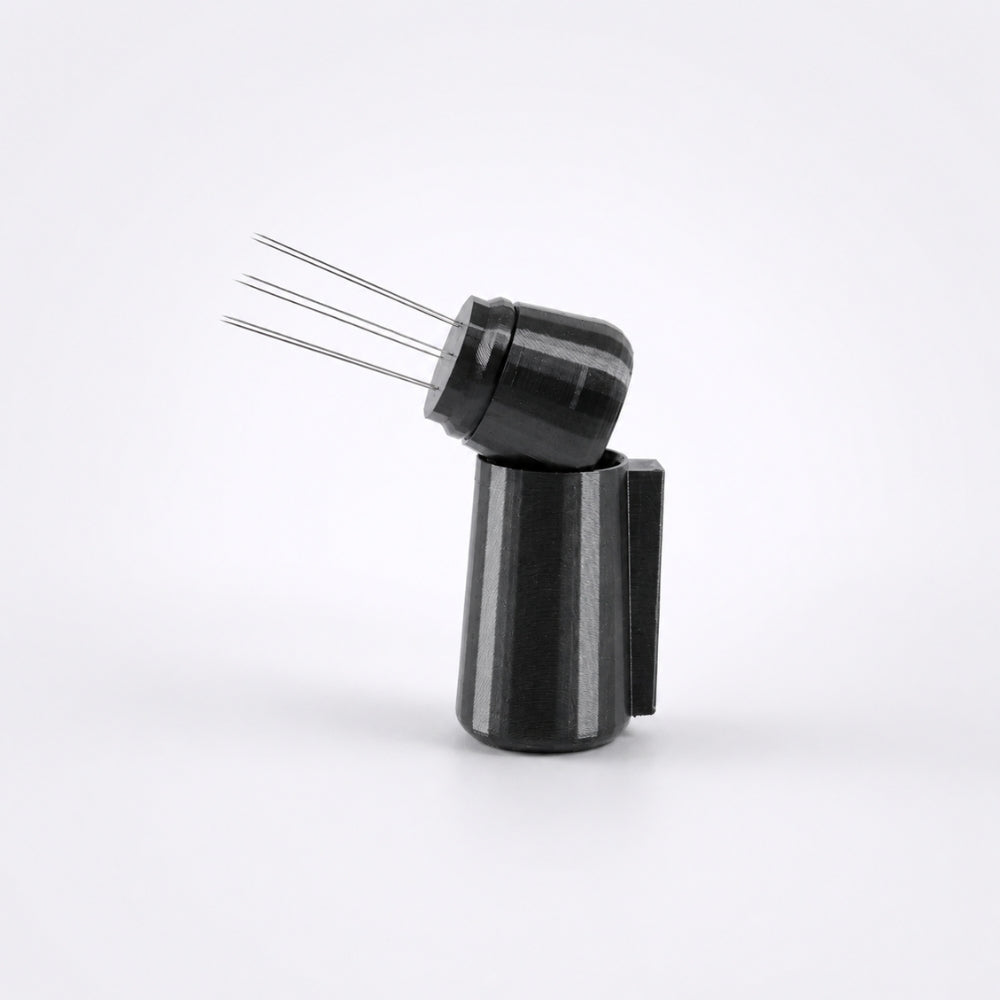 Espresso WDT Tool with Magnetic Holder, Needle Coffee Stirrer Metallic Black