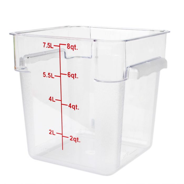 Polycarbonate Food Storage Clear Container 7.6L with Gradations