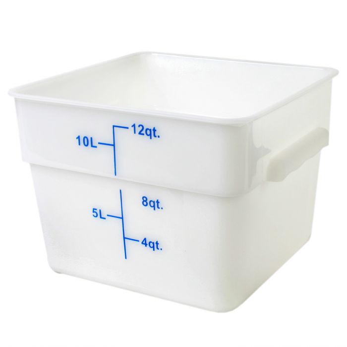 Polycarbonate Food Storage White Container 11.4L with Gradations