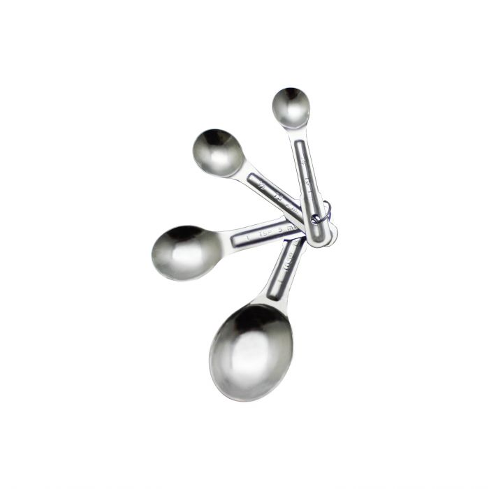 4-Piece Stainless Steel Measuring Spoon Set - Design B