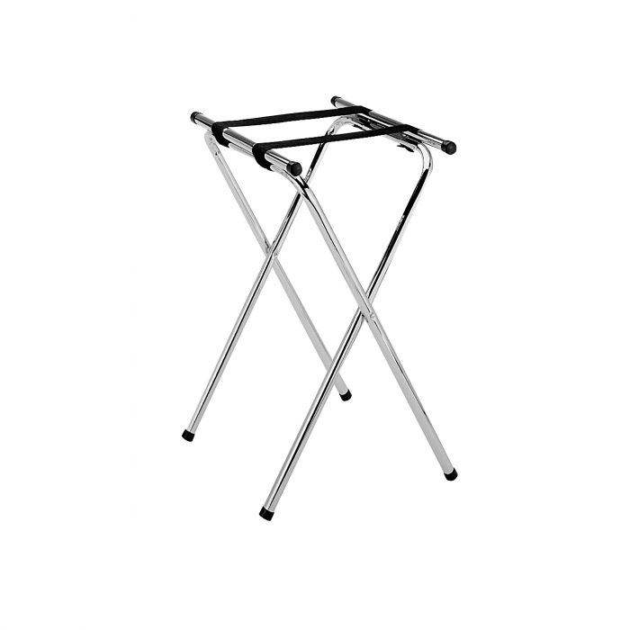 Chrome Folding Tray Stand - Double Bar