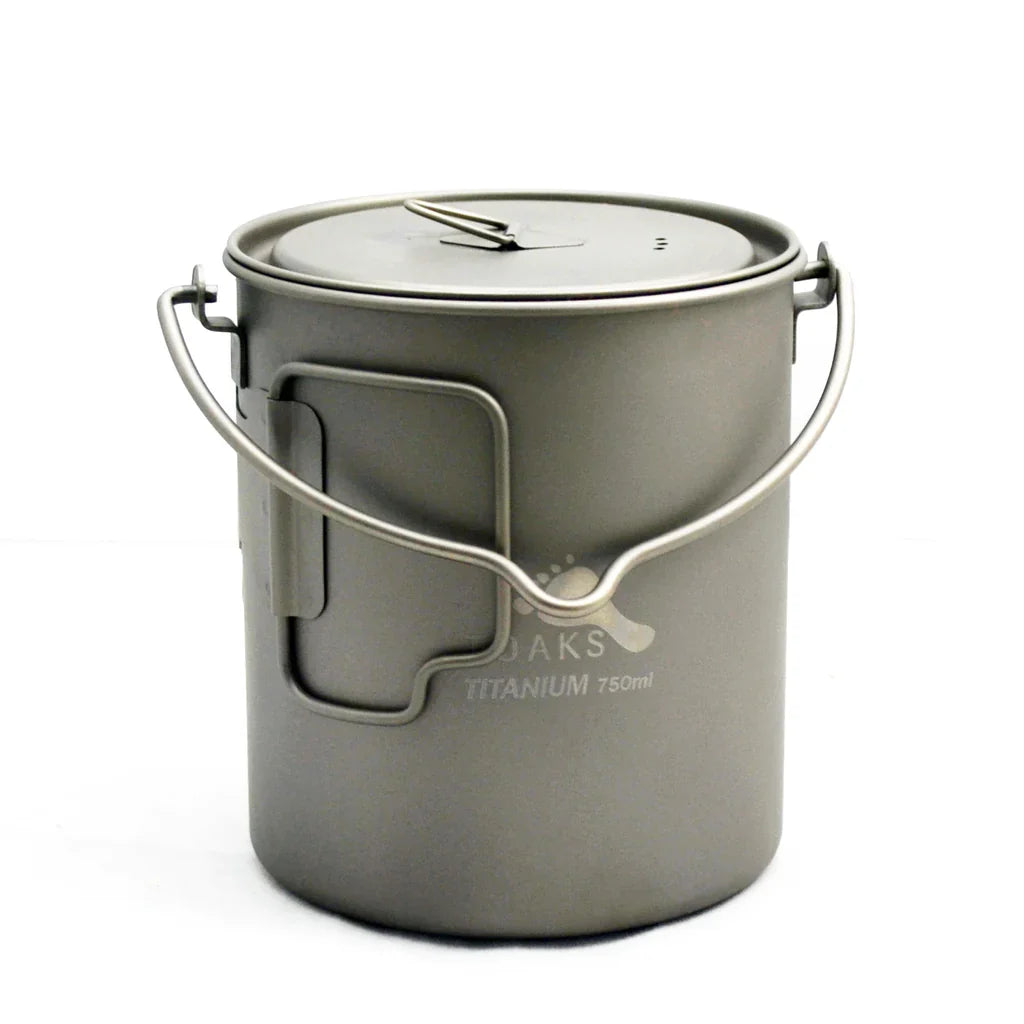 Titanium Pot with Bail Handle 750ml