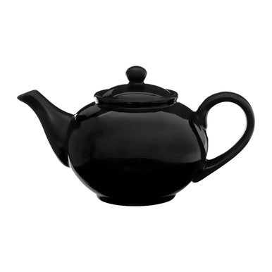 Black Dolomite Teapot with Built-In Strainer