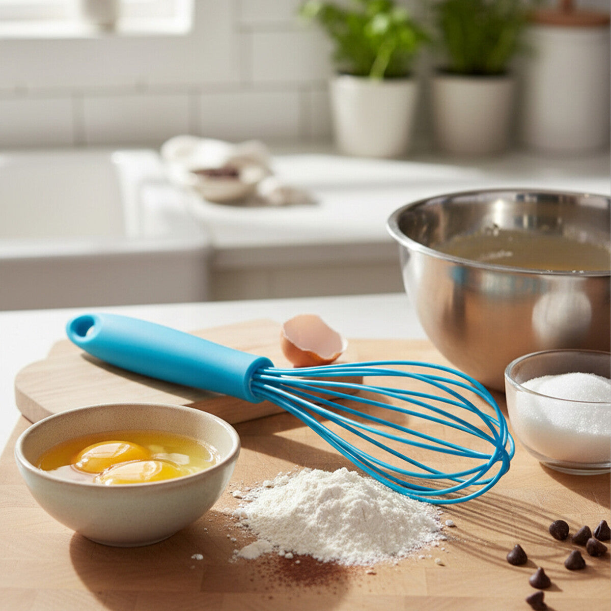 Blue Silicone Whisk