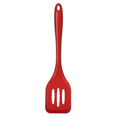 Red Silicone Slotted Turner