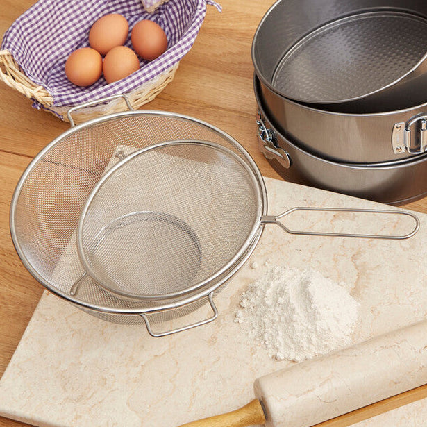 Stainless Steel Wire Mesh Sieve with Rim Hooks