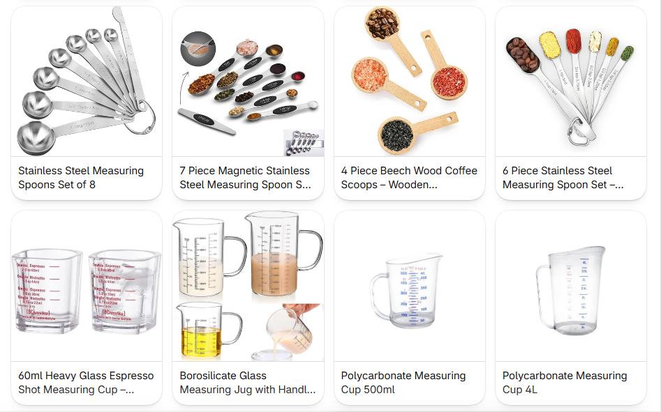 Measuring Jugs & Spoons