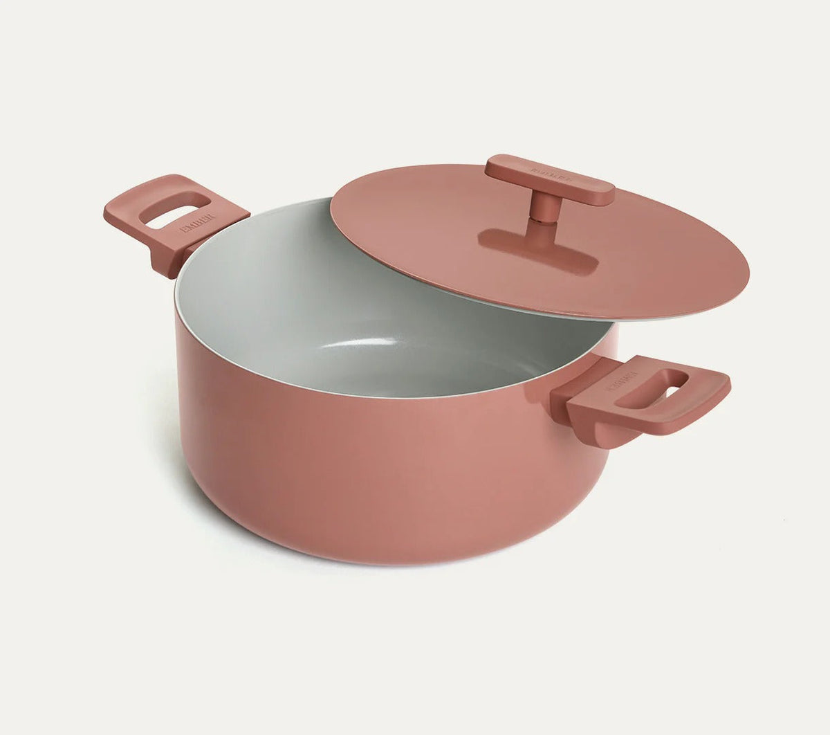 Ceramic Biryani Pot 24 cm Soft-Touch Handle Jaipur Terracotta