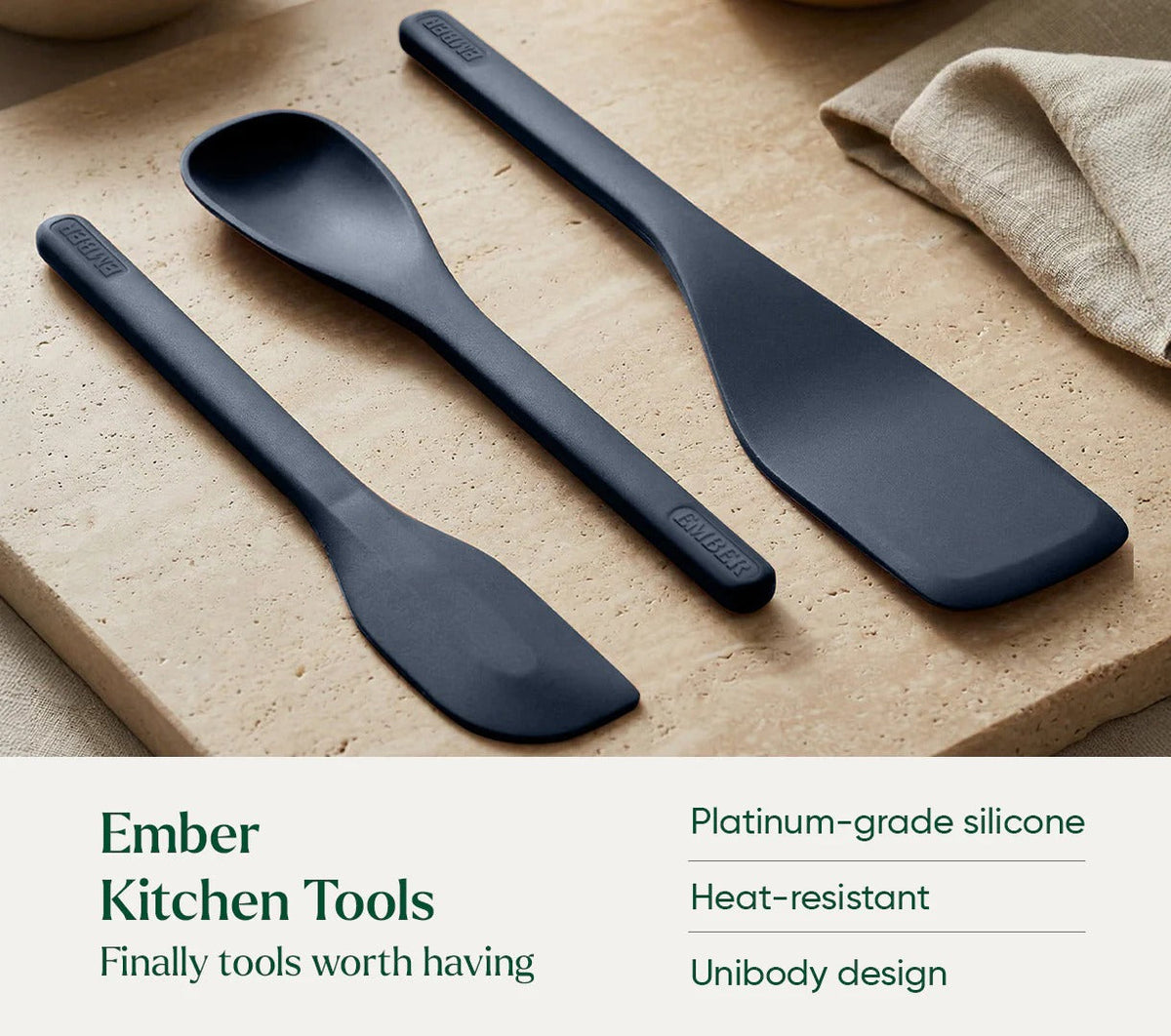 Cookware Set of 3 Soft-Touch Handle with Glass Lid