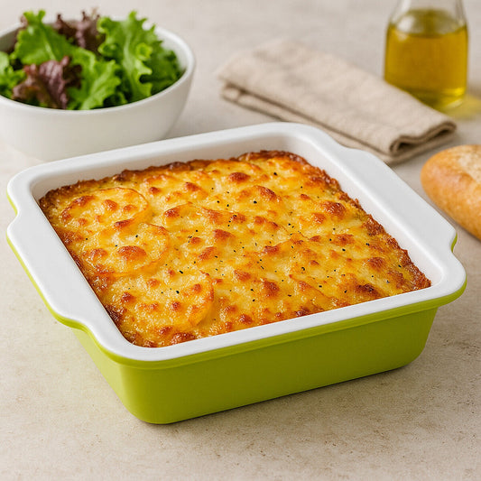 Lime Green Square Baking Dish