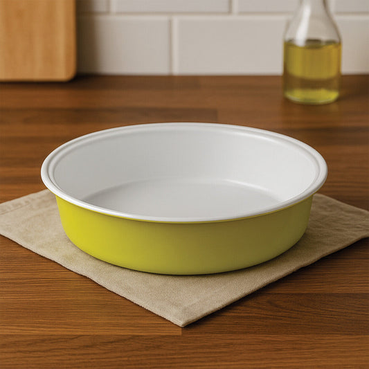 Lime Green and White Cake Tin
