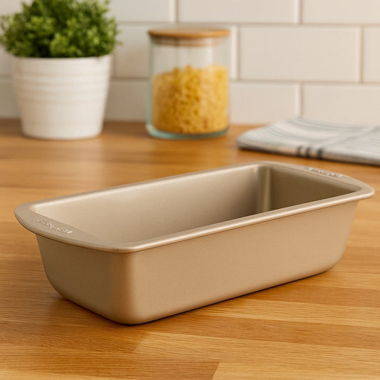 Rectangular Pale Gold Carbon Steel Loaf Tin