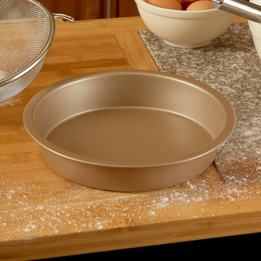 Pale Gold Circular Sandwich Tin