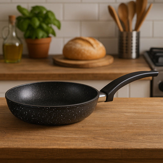 26cm Non Stick Frying Pan with Stone Effect Interior