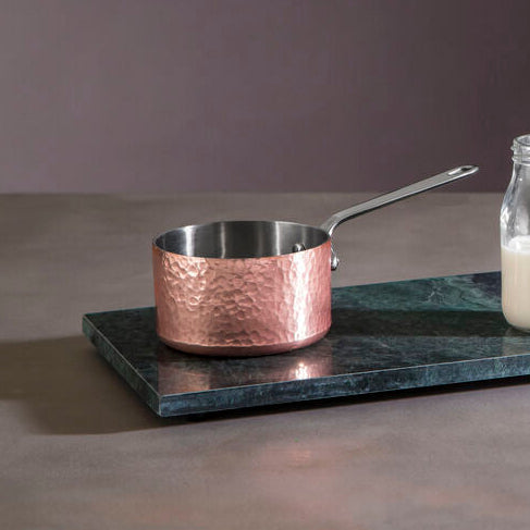 Hammered Copper Finish Mini 10cm Milk Pan