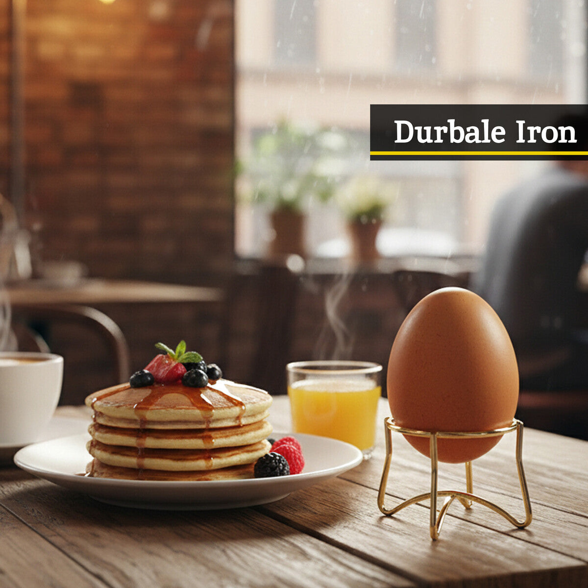 Single Gold Finish Egg Holder