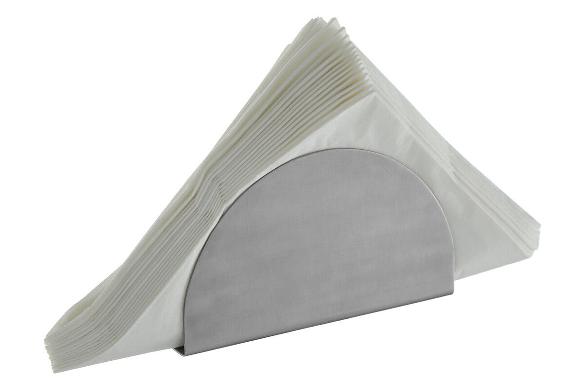 Silver Half Moon Napkin Holder