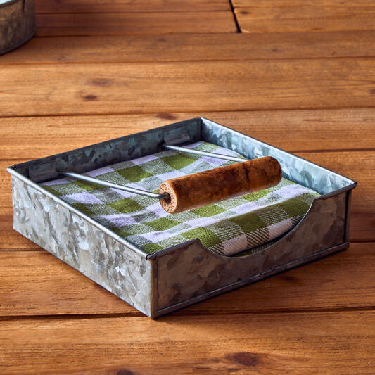 Galvanised Steel Napkin Holder