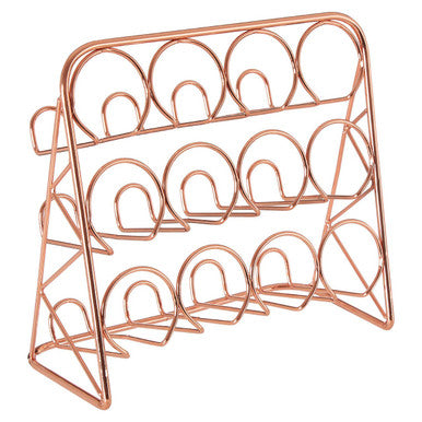 Copper Finish 12 Jar Spice Rack