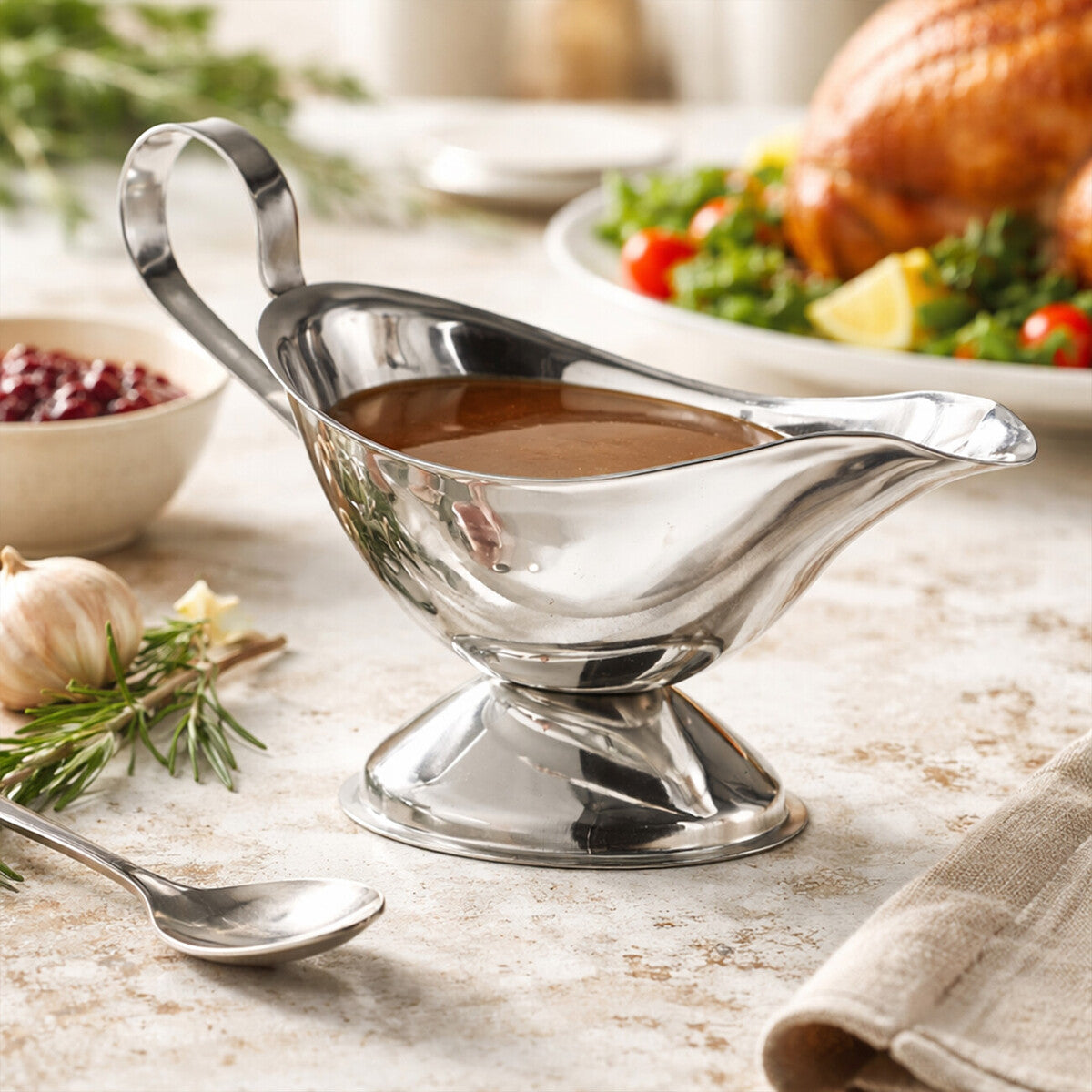 Stainless Steel 8oz Gravy Boat
