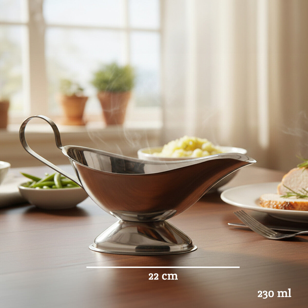 Stainless Steel 8oz Gravy Boat