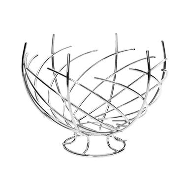Nest Shape Chrome Fruit Basket