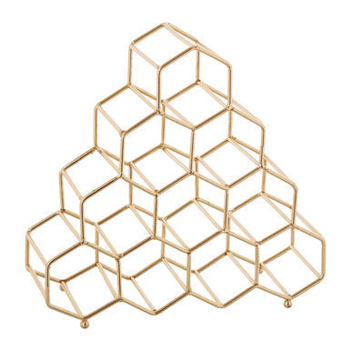 10 Bottle Gold Finish Spice Rack