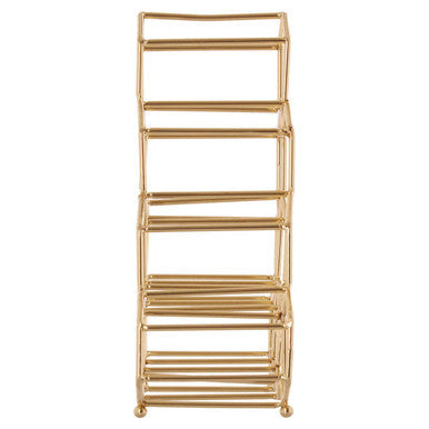10 Bottle Gold Finish Spice Rack