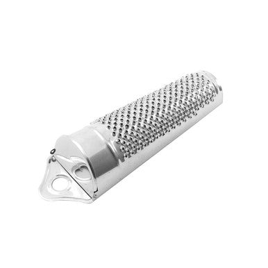 Stainless Steel Fine Grater with Flip-Top Lid