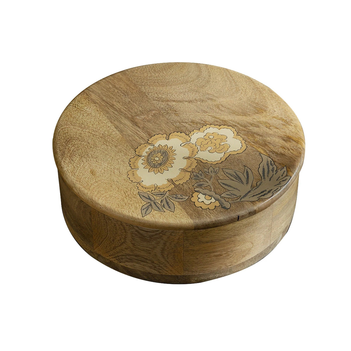 Roti Box Casserole with Wooden Lid BPA Free Food Grade Handcrafted Chapati Box