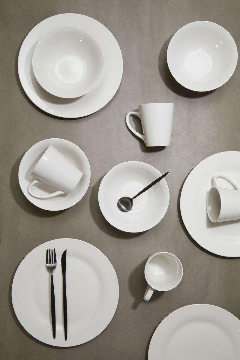 12 Piece White Porcelain Dinner Set