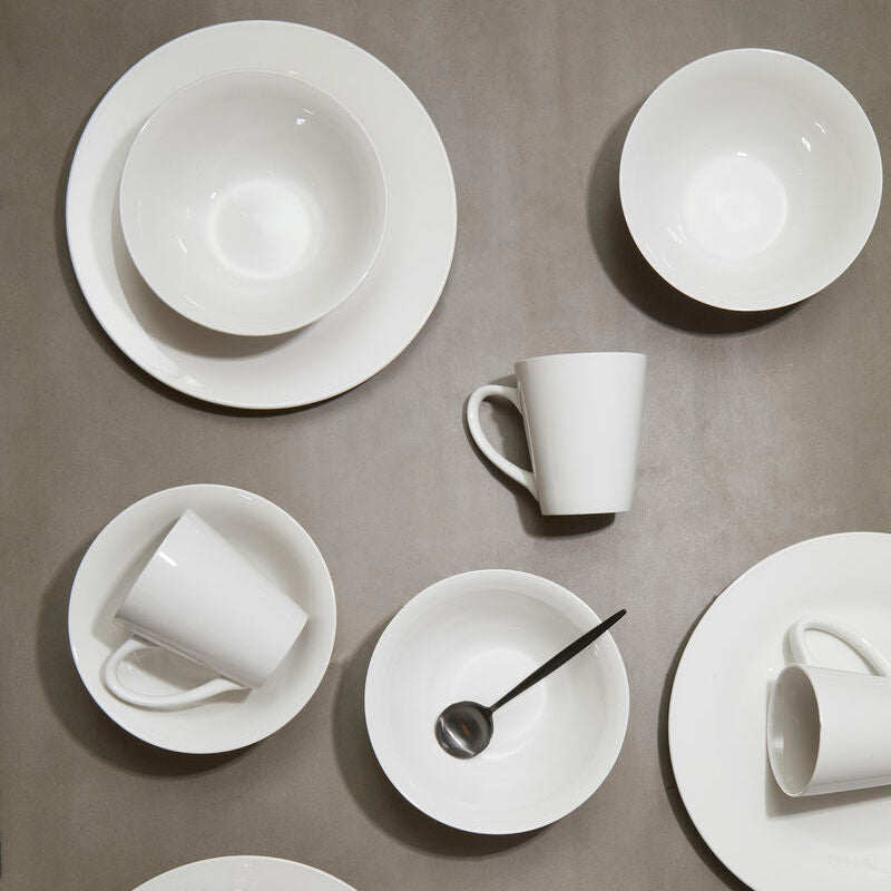 12 Piece White Porcelain Dinner Set