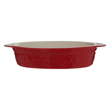 Red Oval Baking Dish 1400ml